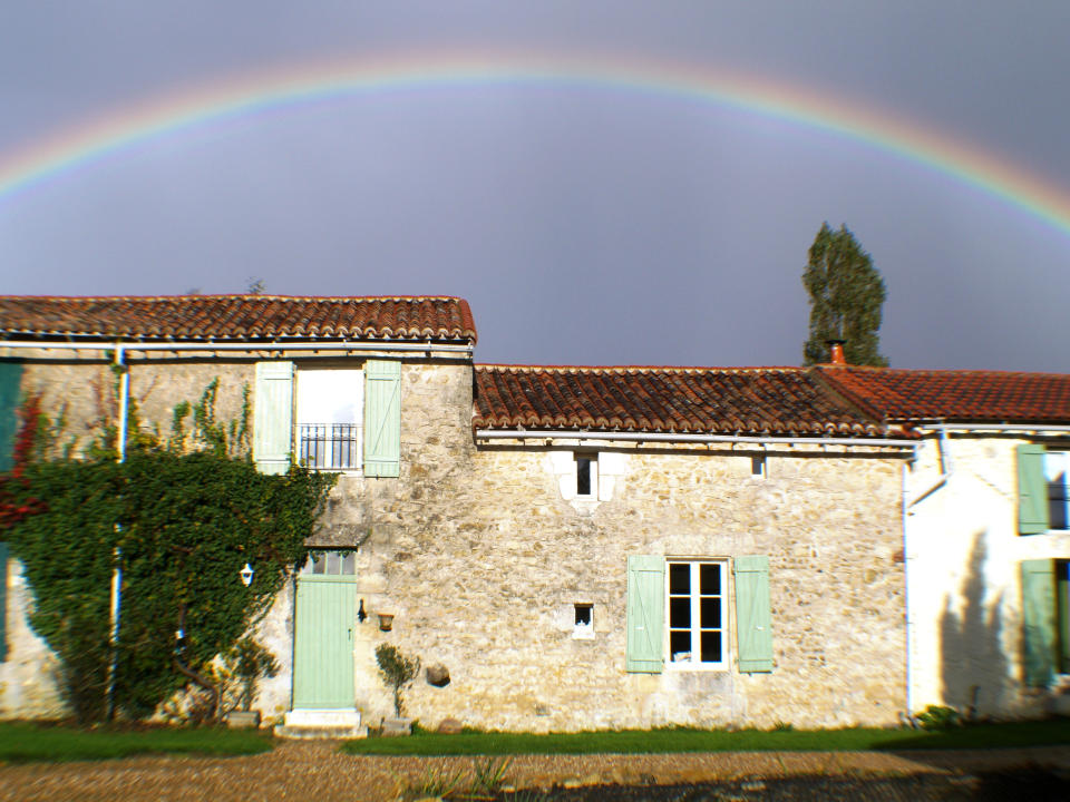 The couple spent £300,000 to transform the ruined buildings into homes for their family and a potentially thriving holiday let business. (SWNS)
