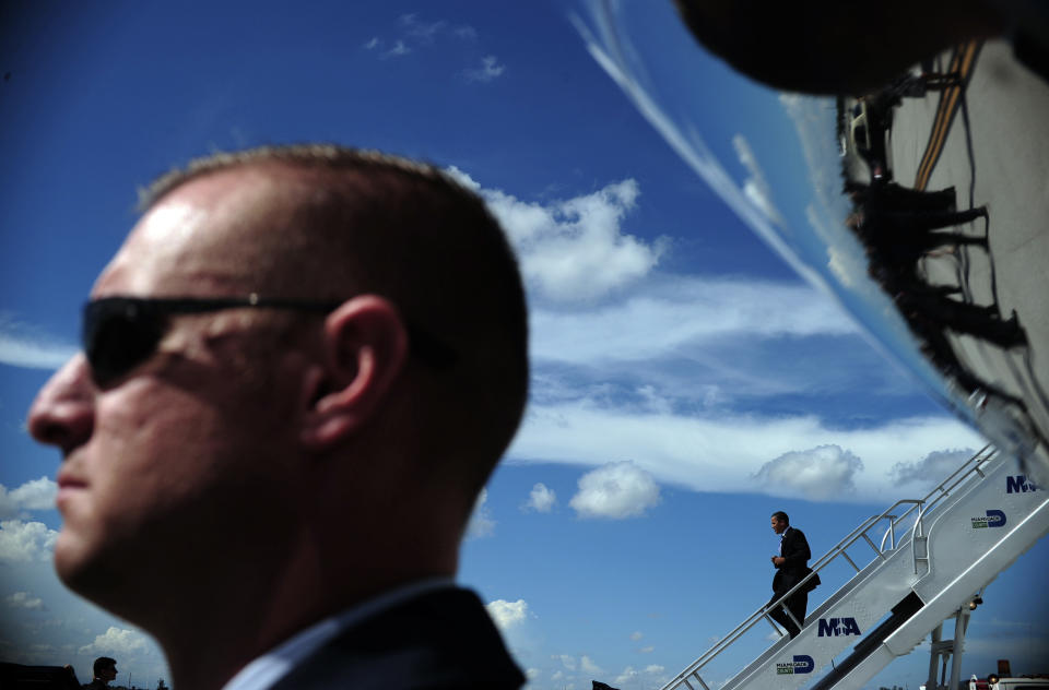 La seguridad, logística en torno al arribo del Air Force One (AF1) comienza desde horas antes.   