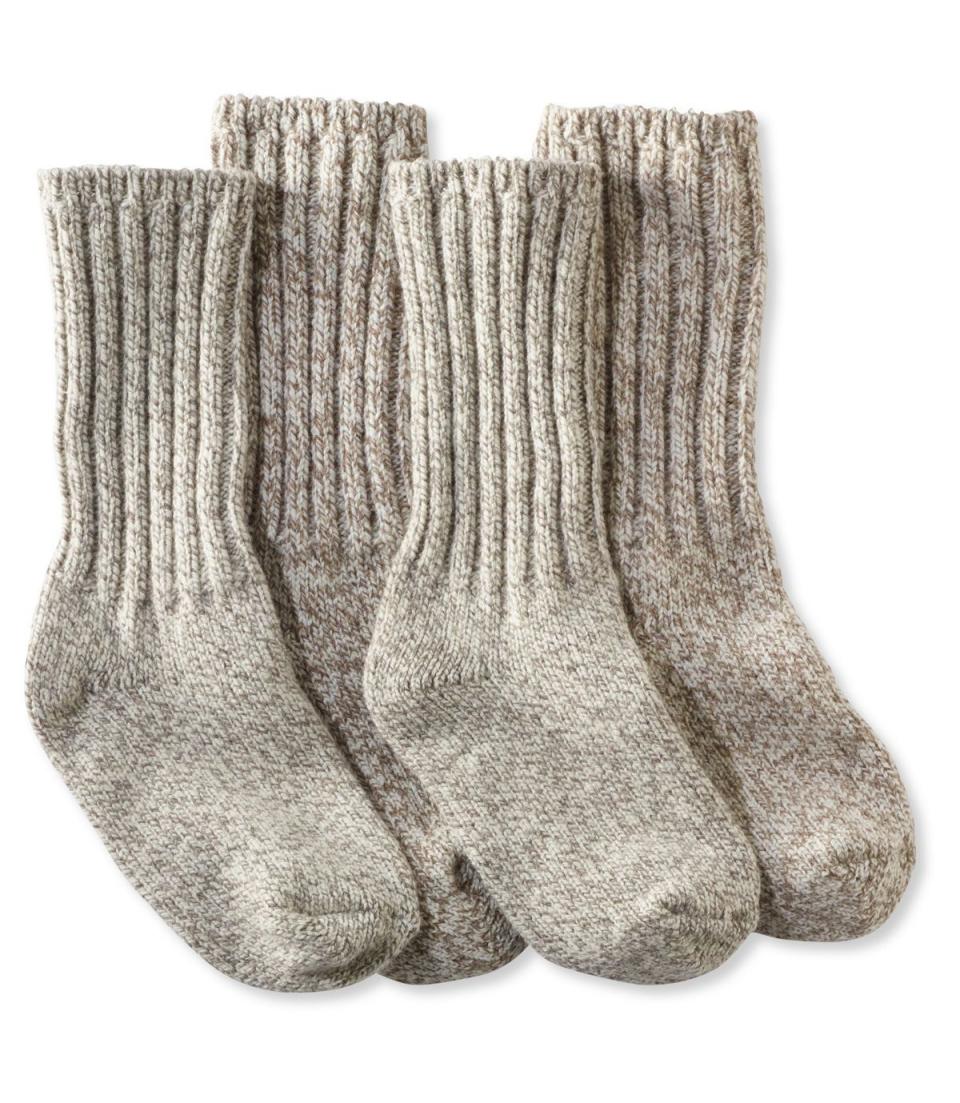 L.L. Bean Merino Wool Ragg Socks, 10" Two-Pack