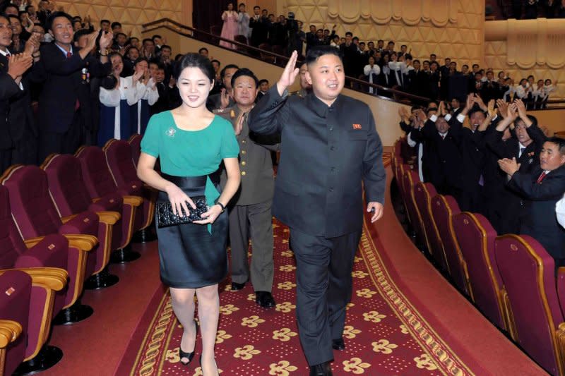 北韓最高領導人金正恩與夫人李雪主（取自網路）
