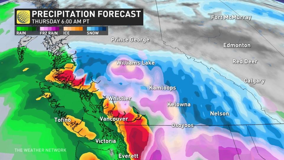 BC precip forecast Oct 31 2023