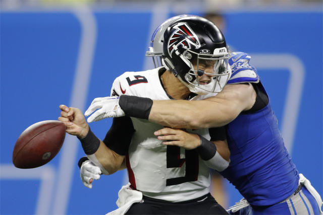 Jared Goff throws and runs for TDs, helping the Lions bounce back with a  20-6 win over Falcons