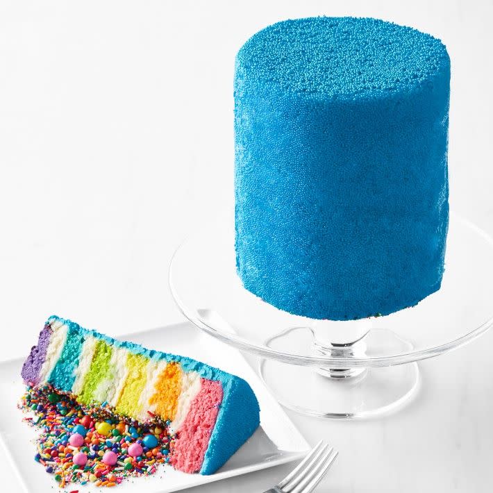 23) Rainbow Explosion Cake