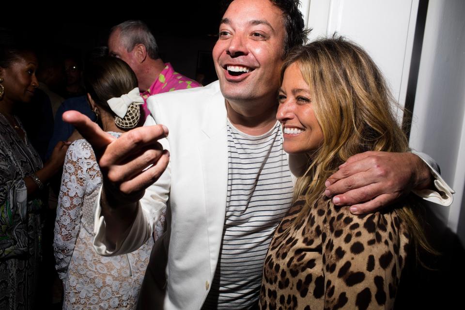 Jimmy Fallon and Nancy Juvonen.