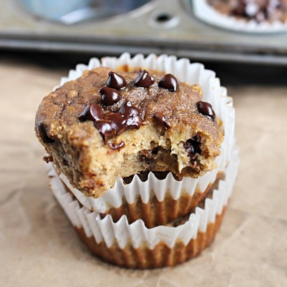 Grain-Free Vegan Chocolate Chip Banana Bread Muffin