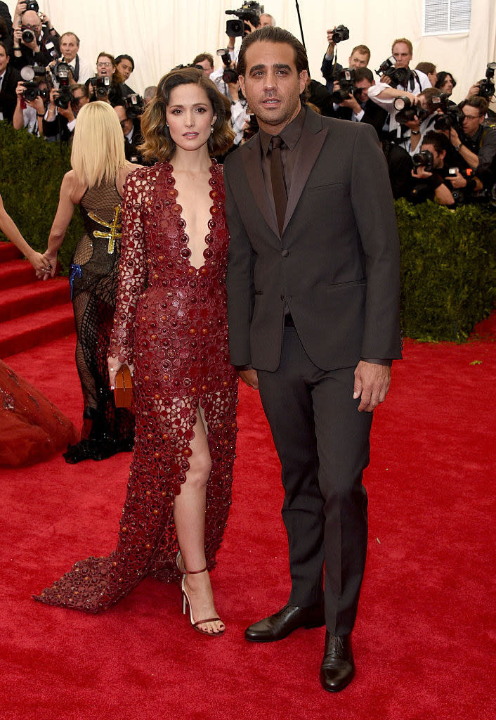 Rose Byrne (L) and Bobby Cannavale attend the "China: Through The Looking Glass" Costume Institute Benefit Gala