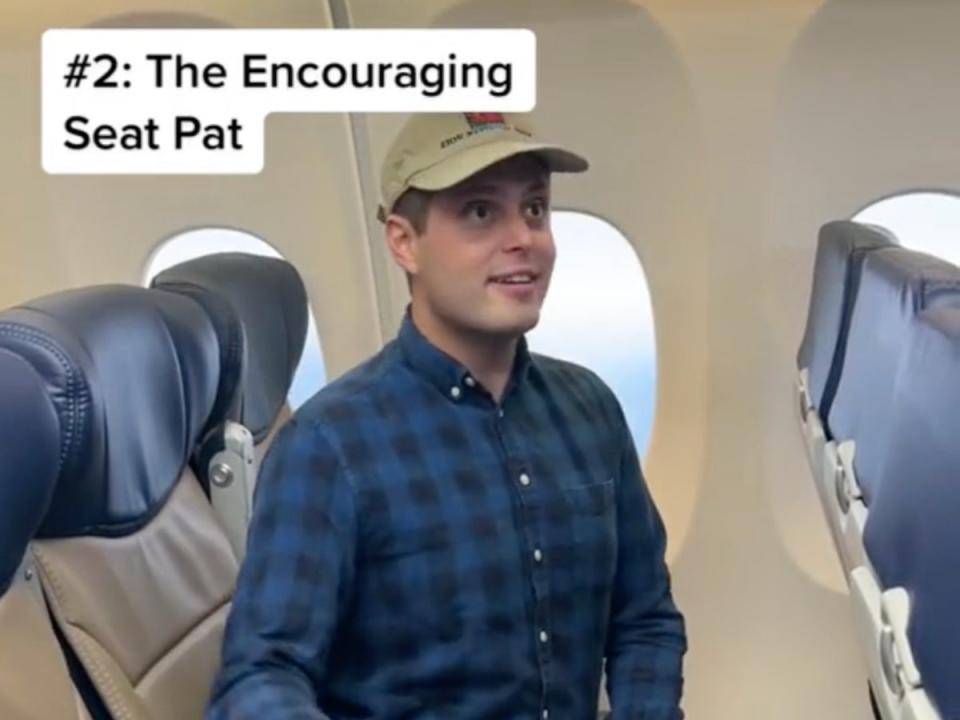 A screengrab from Southwest Airlines ‘hacks’ video (https://www.tiktok.com/@southwestair)