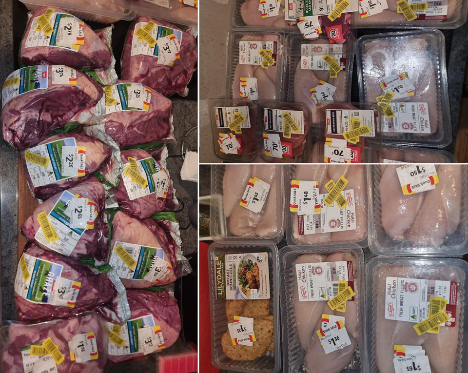 Coles meat haul