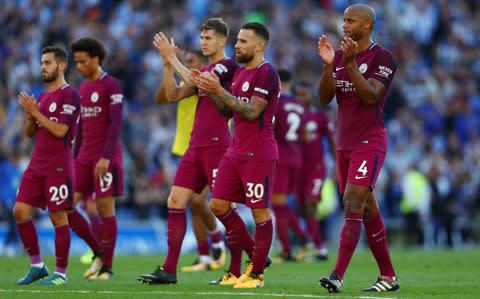 Manchester City players - Credit: Getty images