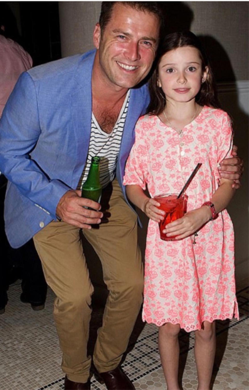 Karl Stefanovic and a young Willow Stefanovic