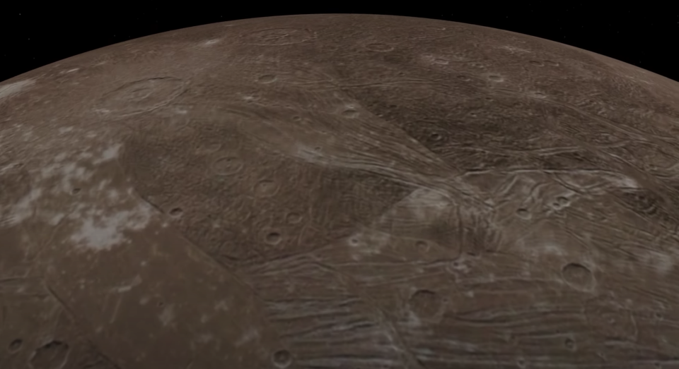 An animation of Jupiter's moon, Ganymede, as seen from NASA's Juno spacecraft. 