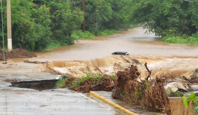 Flooding in Guayama, Puerto Rico