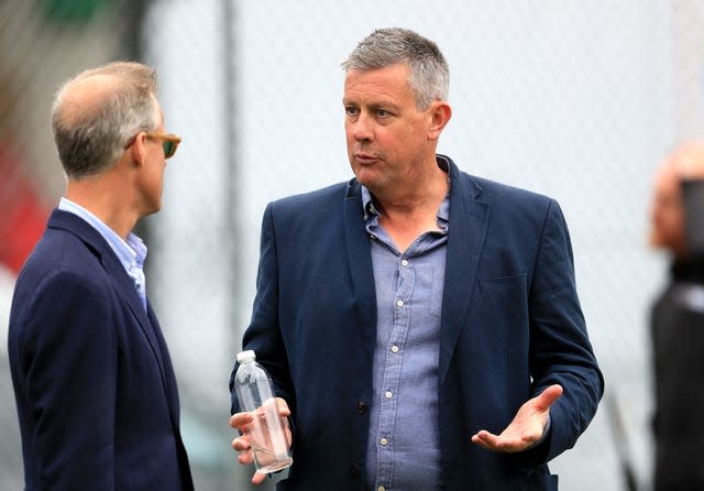 Ashley Giles (right) sacked Ed Smith (left) as national selector and removed the role in 2021.