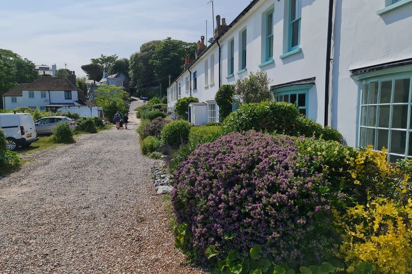 Beach-front cottages in Kingsdown