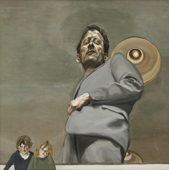 Lucian Freud, ‘Reflection with Two Children (Self-Portrait)’, 1965 (The Lucian Freud Archive)