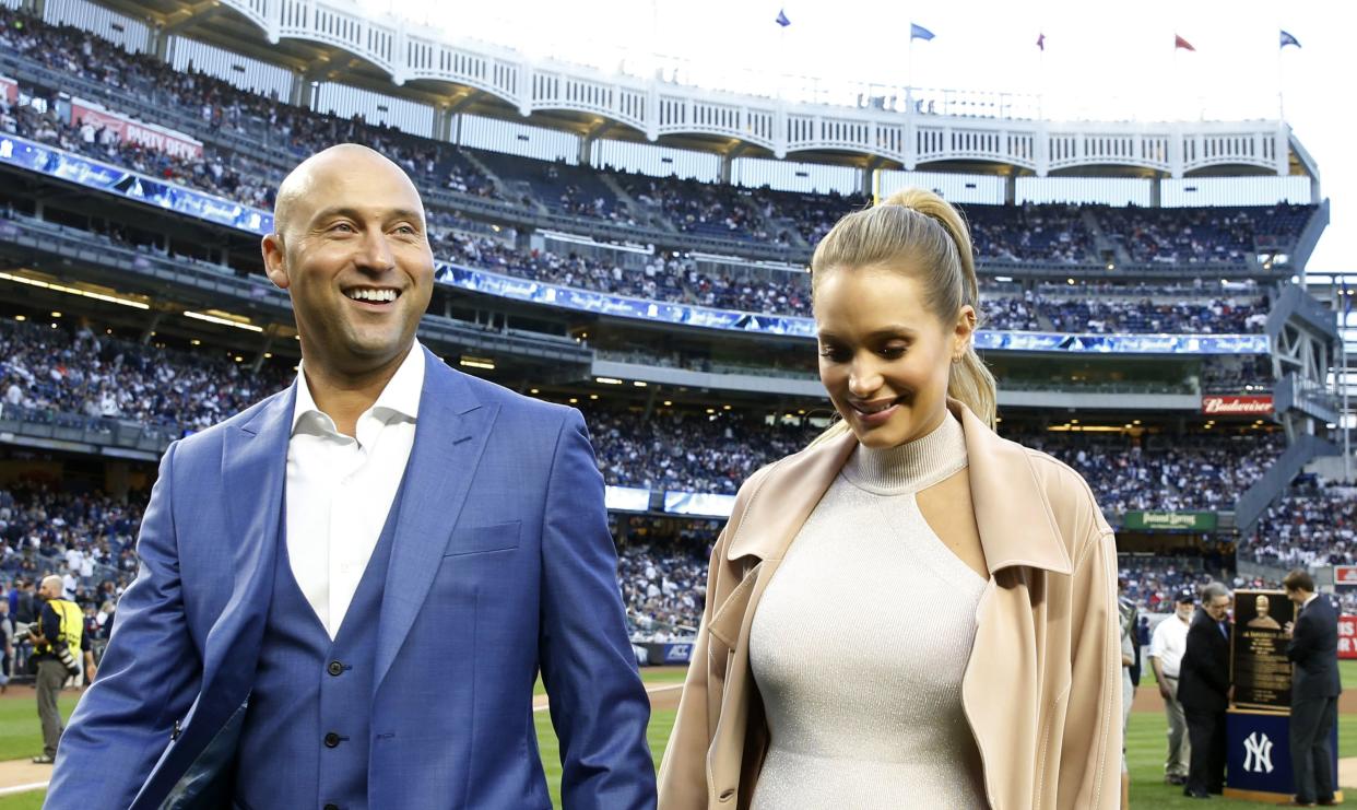 (File) Derek and Hannah Jeter welcomed another daughter to their family on Thursday. The arrival of River Rose Jeter was announced by the Players Tribune, which was founded by the former Yankees shortstop in 2014.