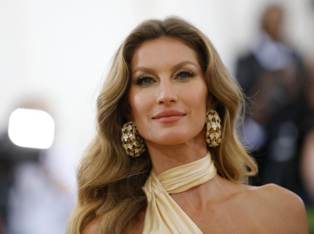 Gisele Bundchen arrives at the Met Gala on May 7 in New York City.  (Eduardo Munoz / Reuters)