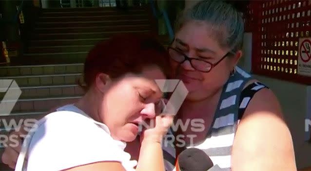 Chloe and Julie Griffiths are shocked by the sentencing. Source: 7 News