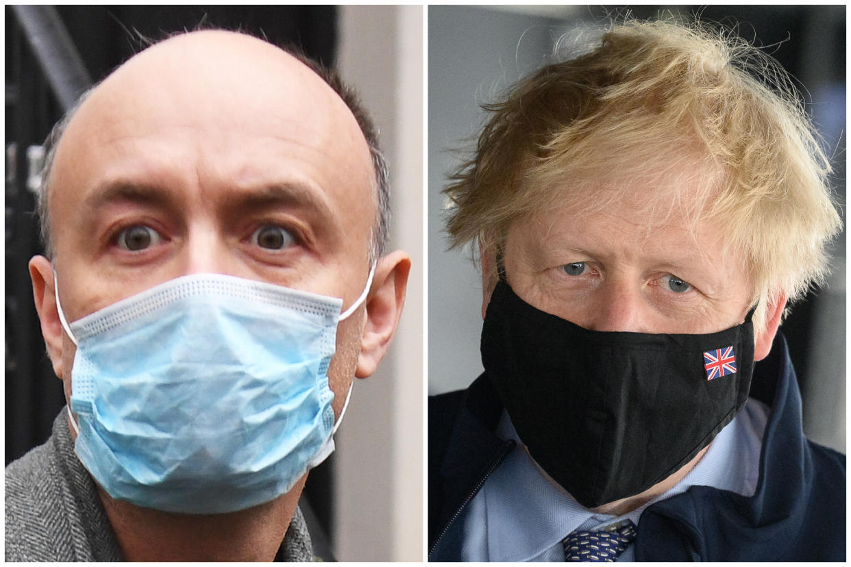 Dominic Cummings is set to give evidence about Boris Johnson's response to the coronavirus pandemic. (Getty Images)