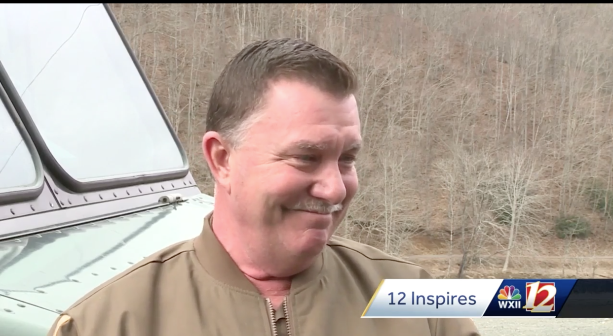 North Carolina UPS driver Todd Holland saved the life of an elderly customer when he got a weird feeling. (Image: WXII12)