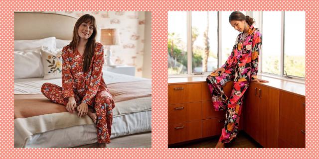 Bedhead Pajamas Print Silk Pajamas in Evening Bloom