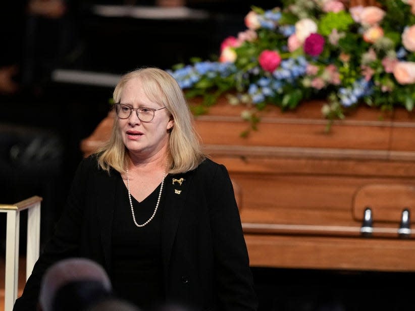 Amy Carter at Rosalynn Carter's funeral