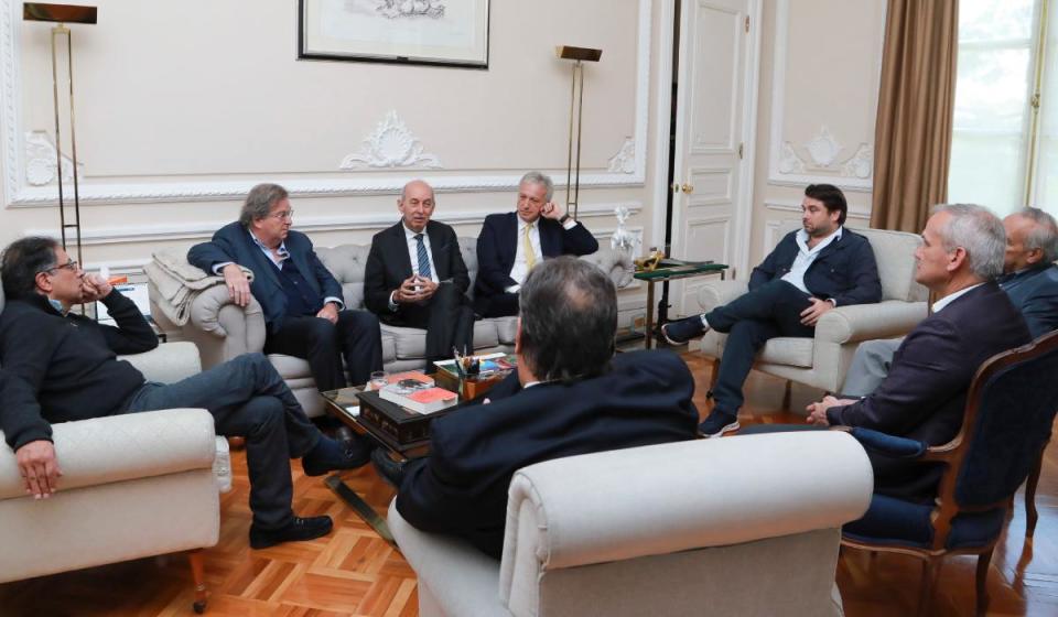Reunión de Petro con empresarios en Casa de Nariño, enero de 2024. Foto: Presidencia