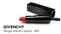 Givenchy Rouge Interdit Vinyl Color Enhancing lipstick - $50