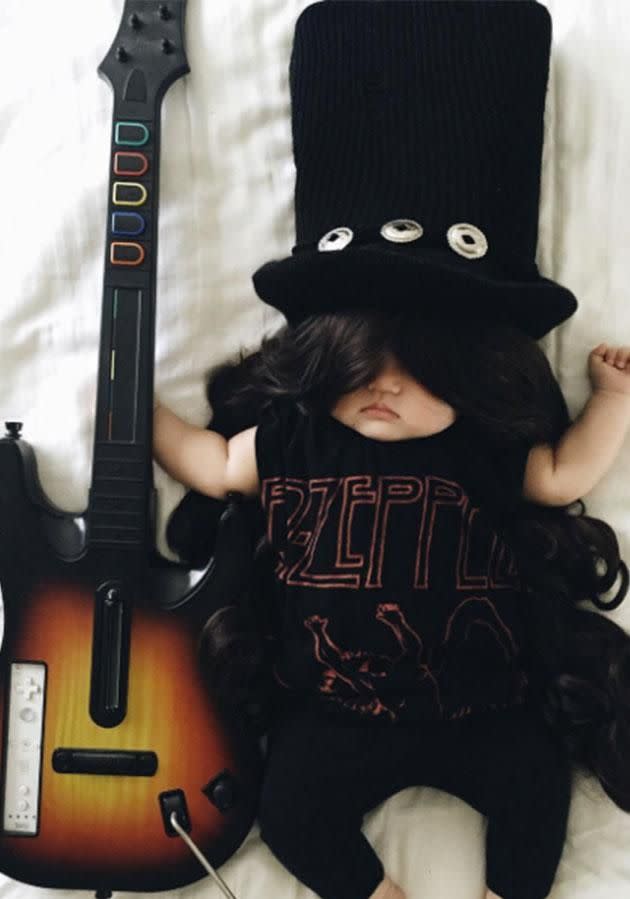 Led Zeppelin baby. Photo: Instagram/lauraiz