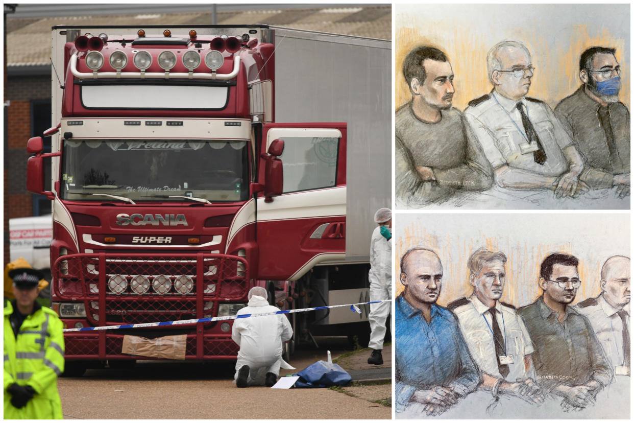 Four people are on trial after 39 migrants were found dead in the back of a lorry. (PA/Elizabeth Cook)