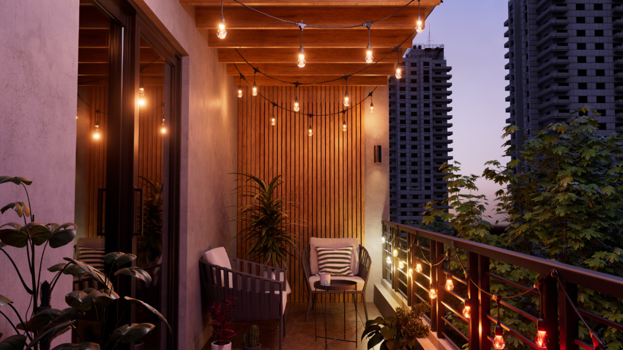  Matter Smart Multicolor Outdoor String Lights. 