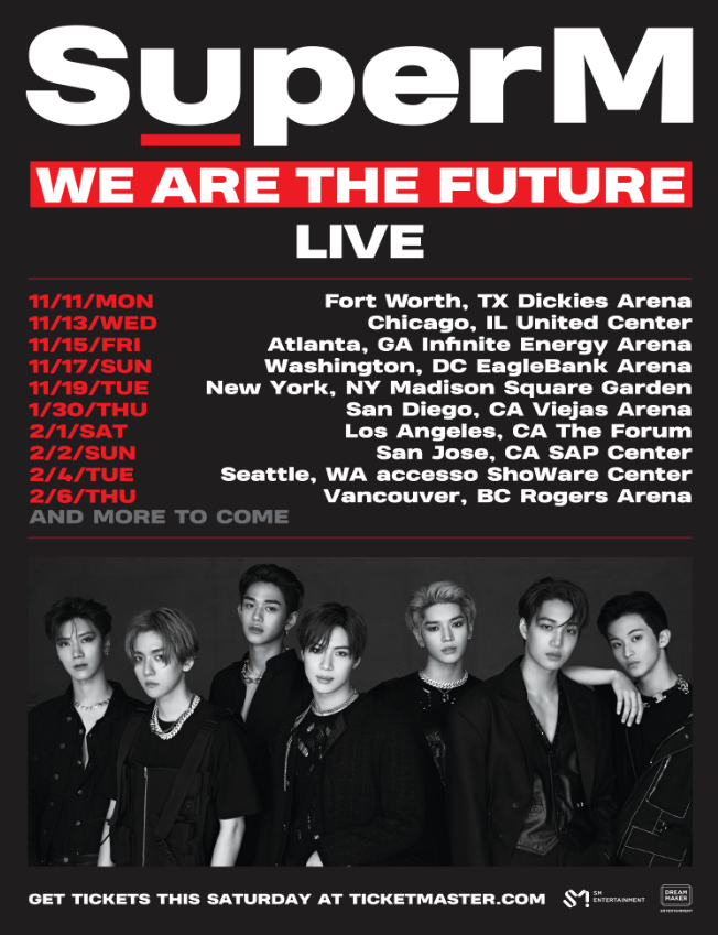 SuperM 2020 tour dates