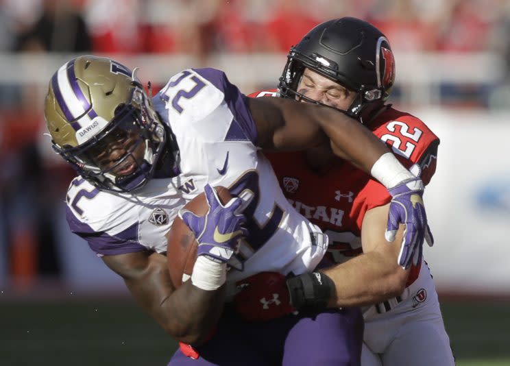 Chase Hansen led Utah in tackles in 2016. (AP Photo/Rick Bowmer)