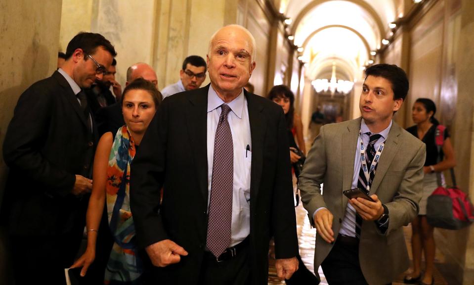 John McCain said on Friday, ‘I cannot in good conscience vote for the Graham-Cassidy proposal.’