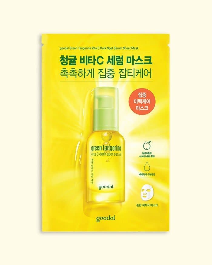 8) Green Tangerine Vita C Serum Mask