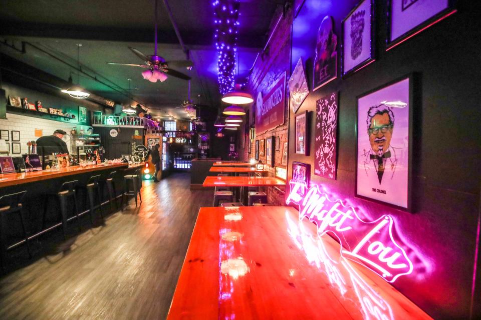 The Misfit Lou is opening in downtown Louisville. The upstairs is a craft beer bar and restaurant serving sandwiches, etc. The downstairs area is a speakeasy-type cocktail lounge.