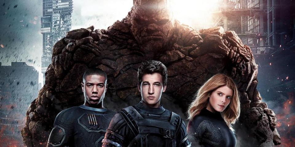 Michael B Jordan, Miles Teller, Kate Mara, and Jamie Bell in 2015's Fantastic Four.