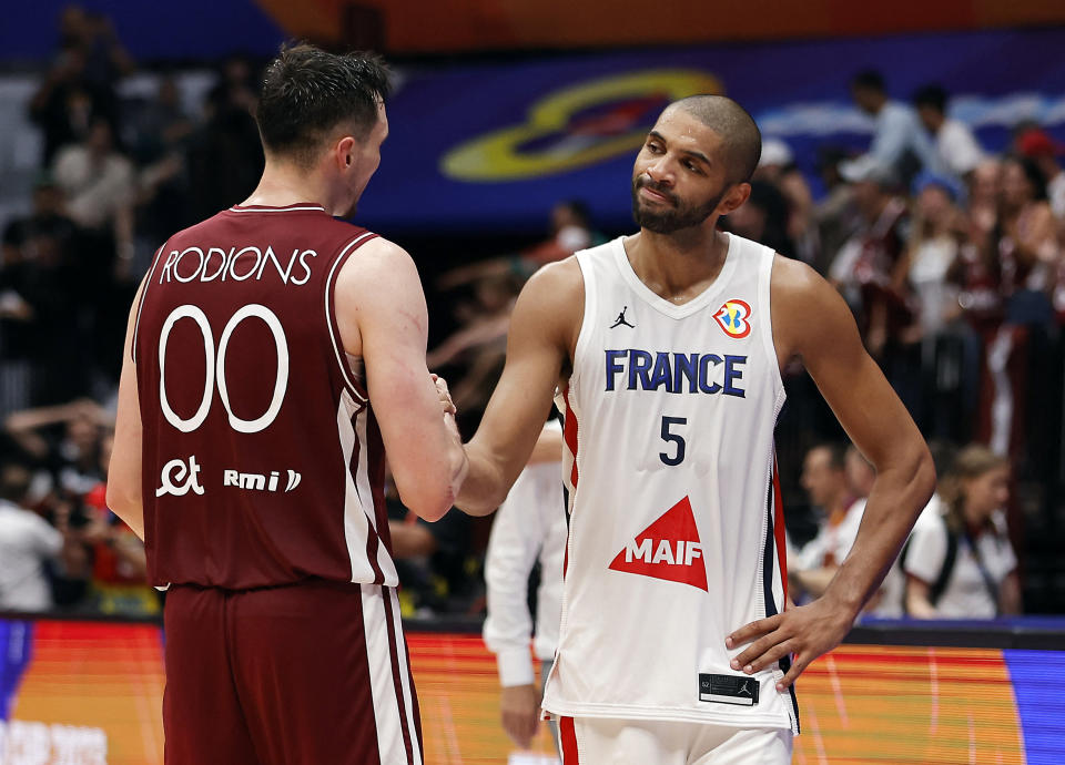 Nicolas Batum and France were knocked out of the FIBA World Cup early on Sunday in Indonesia