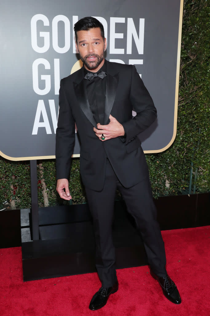 <p>The <em>American Crime Story</em> actor attends the 75th Annual Golden Globe Awards at the Beverly Hilton Hotel in Beverly Hills, Calif., on Jan. 7, 2018. (Photo: Steve Granitz/WireImage) </p>