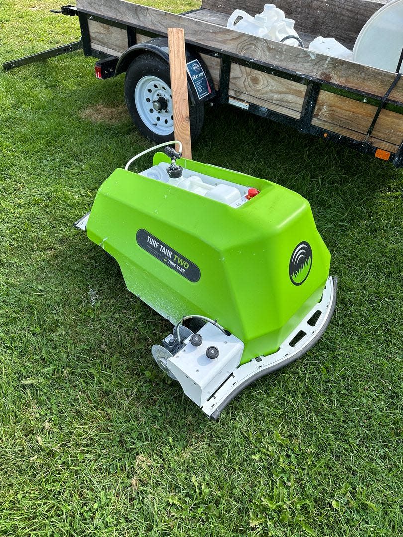 Galion City Schools is the second district in Ohio to use Turf Tank 2, a GPS field marking robot.