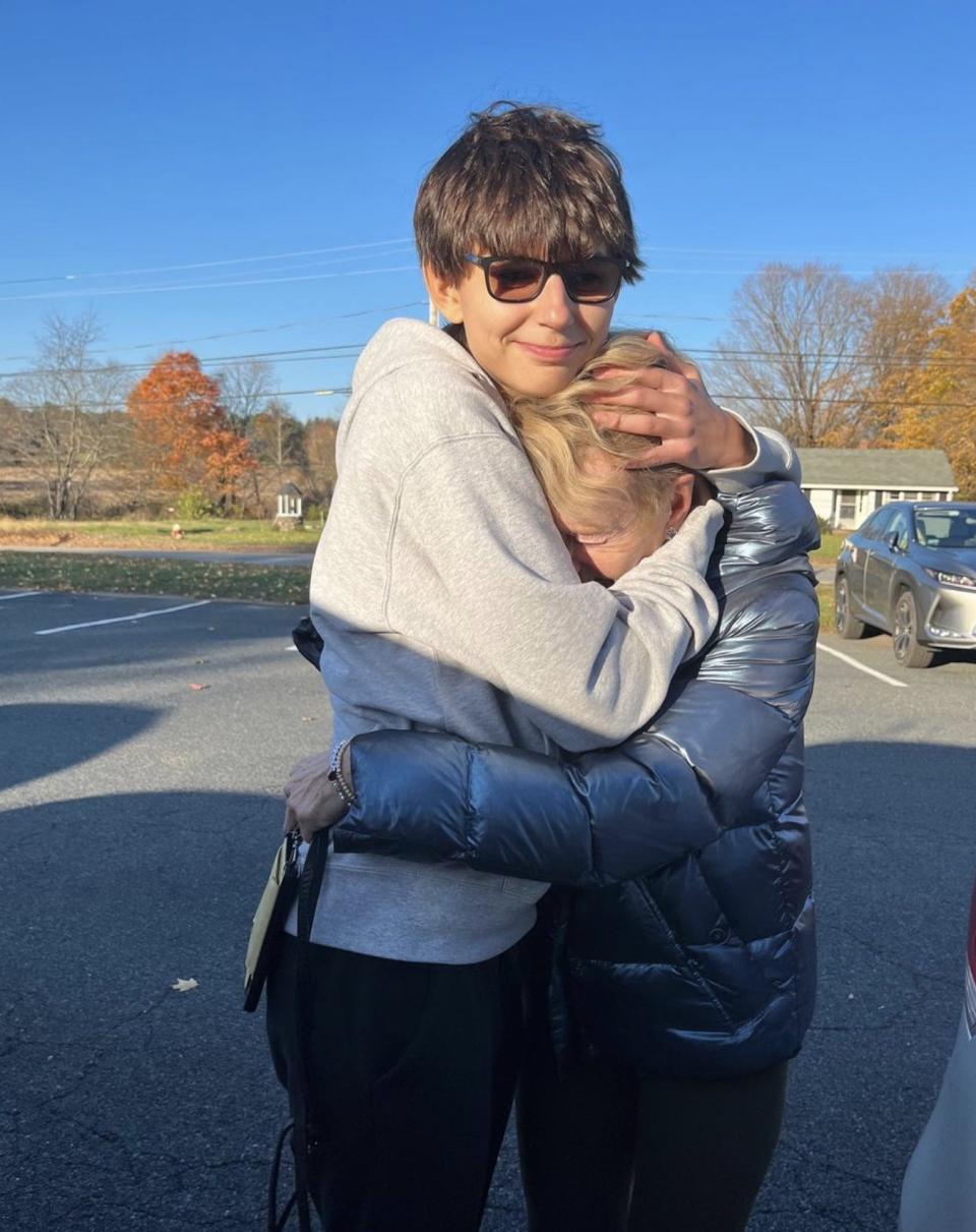 Barbara Corcoran hugs daughter Kate