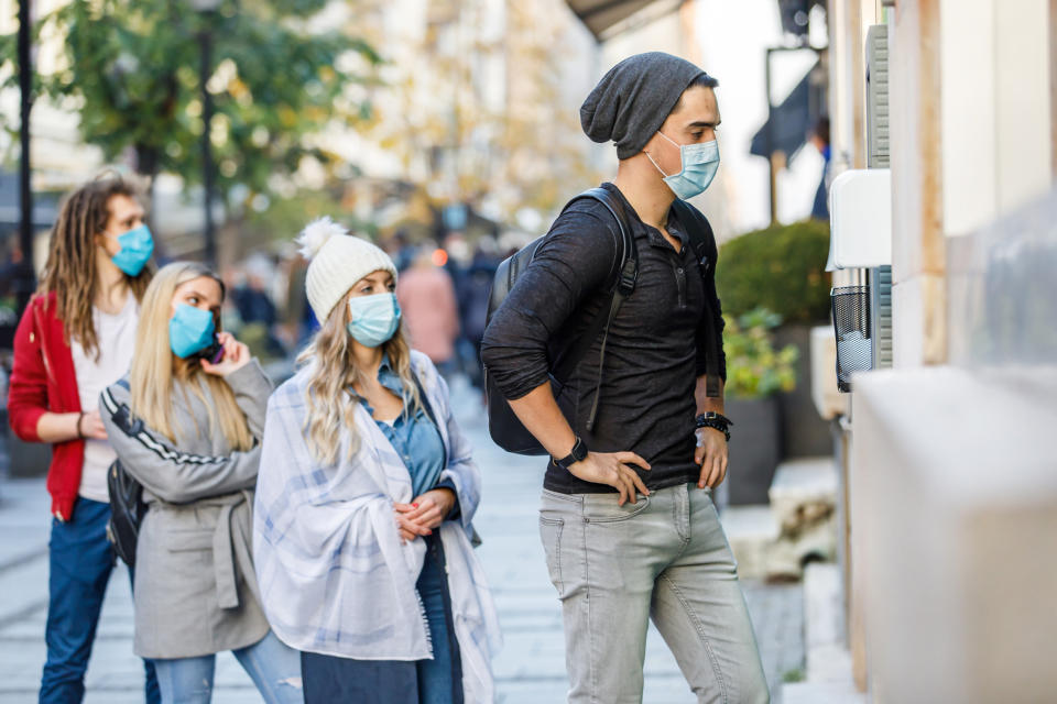 Heading back to public spaces can cause anxiety after spending months being told to isolate. (Image  via Getty Images) 