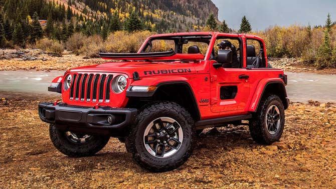 A 2018 JL Wrangler promo showing half doors that were never offered. Image Credit: Jeep