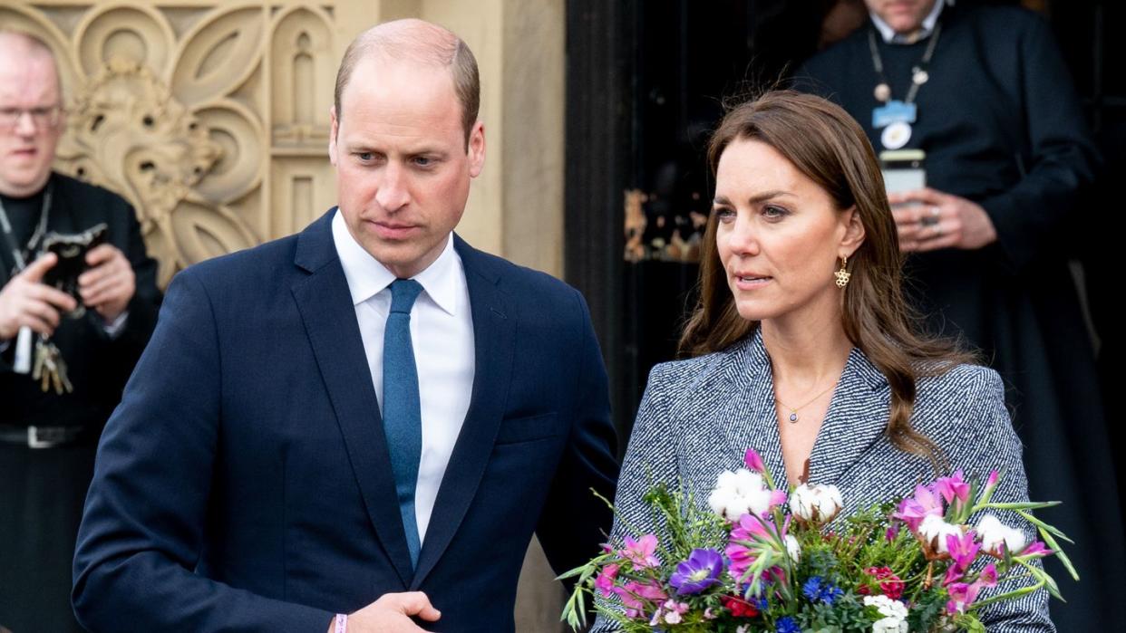 the duke and duchess of cambridge attend the official opening of the glade of light memorial