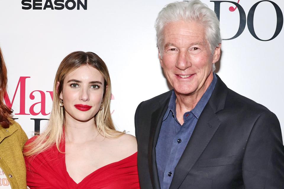 NEW YORK, NEW YORK - JANUARY 17: (L-R) Susan Sarandon, Emma Roberts and Richard Gere attend a special screening of "Maybe I Do" hosted by Fifth Season and Vertical at Crosby Street Hotel on January 17, 2023 in New York City. (Photo by Jamie McCarthy/Getty Images)