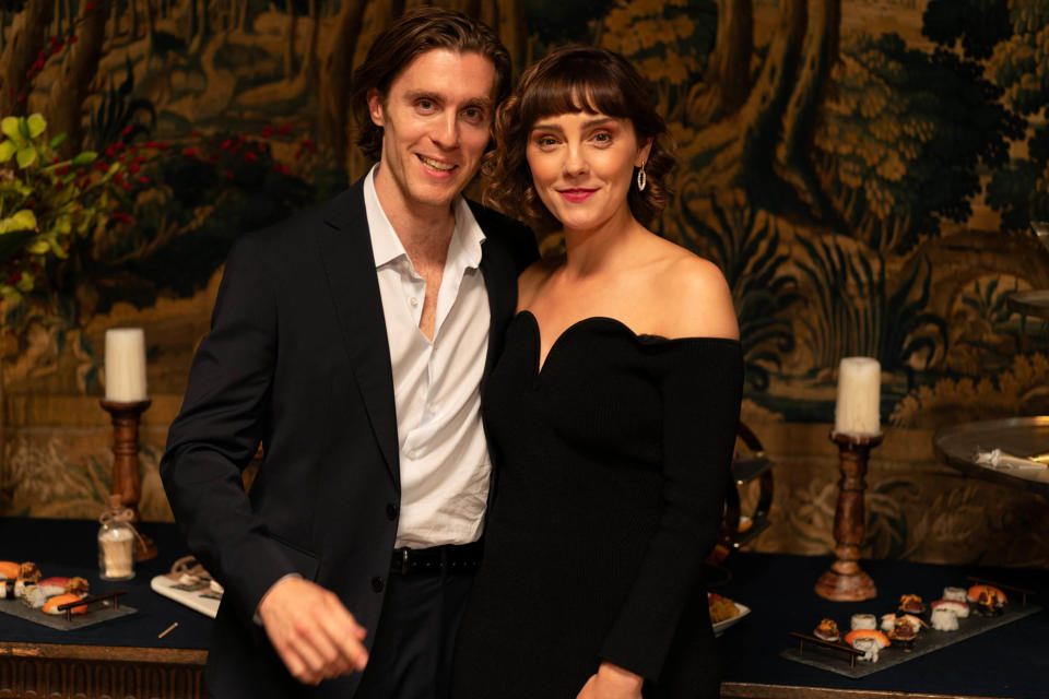 Jack Farthing  and Annabel Scholey as Beth and Tom Fairchild.