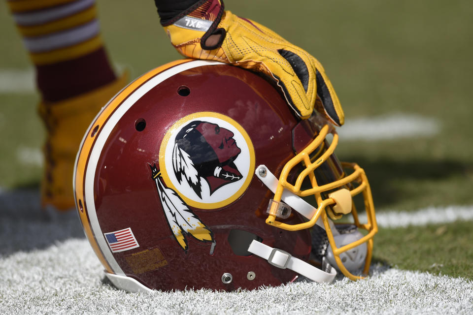 One Maryland school has asked students to stop wearing apparel with the Washington Redskins logo and team name. (AP)