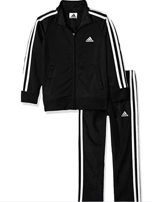 adidas Boys' Tricot Jacket & Pant Clothing Set