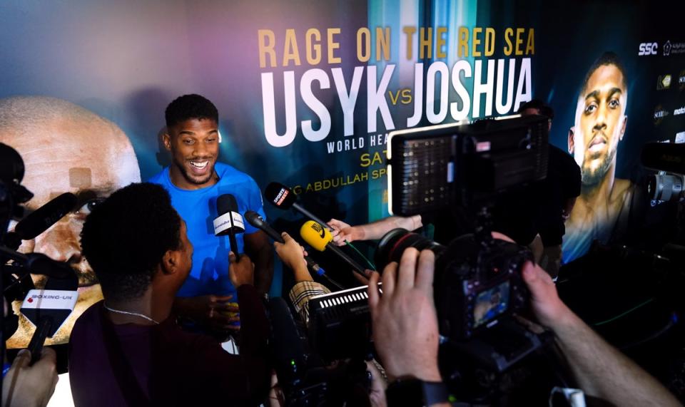 Anthony Joshua has faced questions about his future should he lose to Oleksandr Usyk (Nick Potts/PA) (PA Wire)