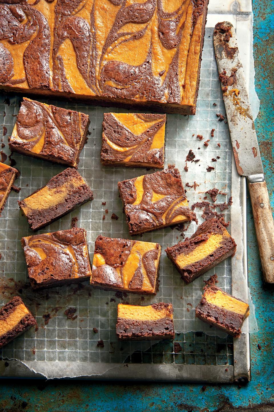 Pumpkin-Chocolate Brownies